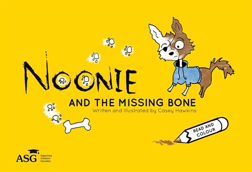 The new and improved front cover of Noonie and the missing bone_l The new and improved front cover of Noonie and the missing bone_l
